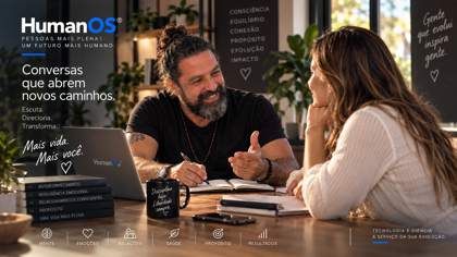 Cena de apresentação da mentoria · imagem gerada por IA